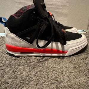 Jordan Spizike Blk/ Wht "Infrared" Look Mom I Can Fly Sz 4.5